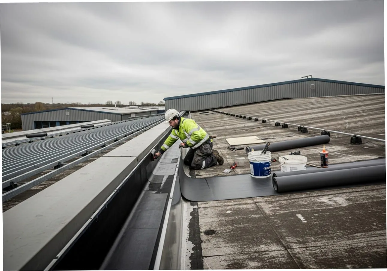 Industrial Gutter Refurbishment (illustrative)